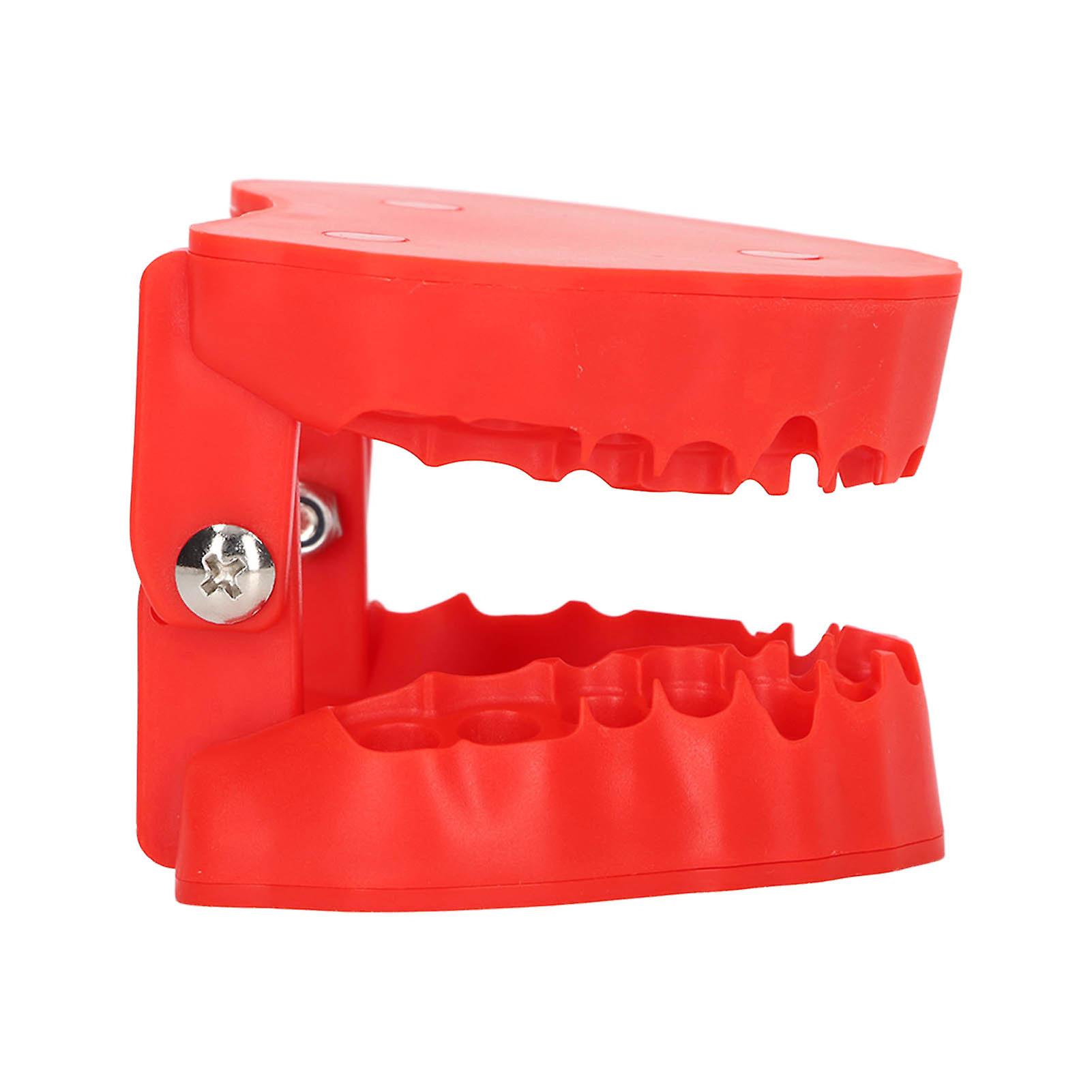 Denture Drill Bit Holder 28 Drill Bits Organizer Portable Denture Bit Holder with Magnet Red 