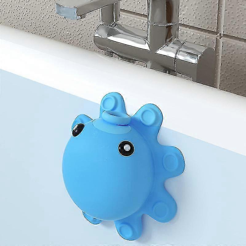 Bathtub Overflow Drain Cover Tub Soak Bath Overflow Suction Cup Seal Bathroom Spa Accessories Adds Inches of Water for Deeper Bath