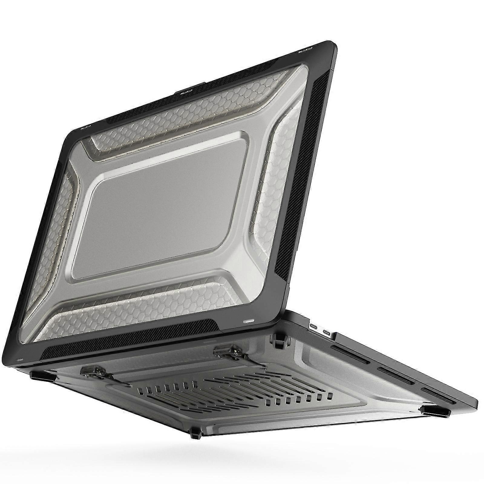 For Macbook Pro 16 Inch (2019) A2141 Laptop Cover Dual Layer Hard Pc Soft Tpu Shell Case With Kickstand