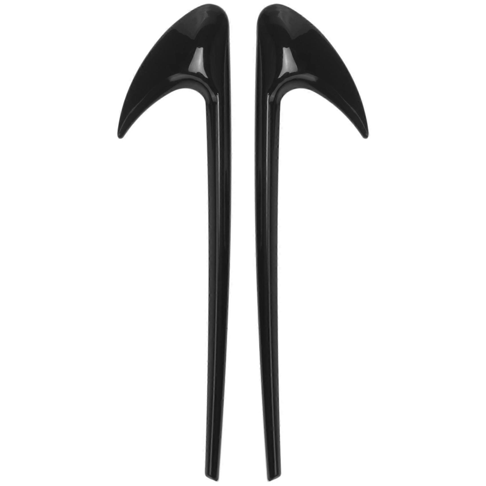 2pcs Car Side Fender Trim pour E Class W213 C-class W205 Refit E63s Amg Accessoires Noir