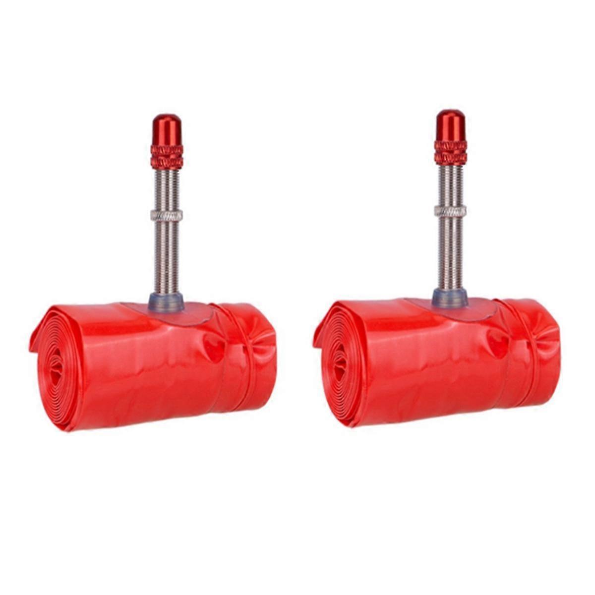 Bicycle Metal Schrader Valve TPU Inner Tube Super Light Weight 26x1.9 to 2.6 (1Pair)