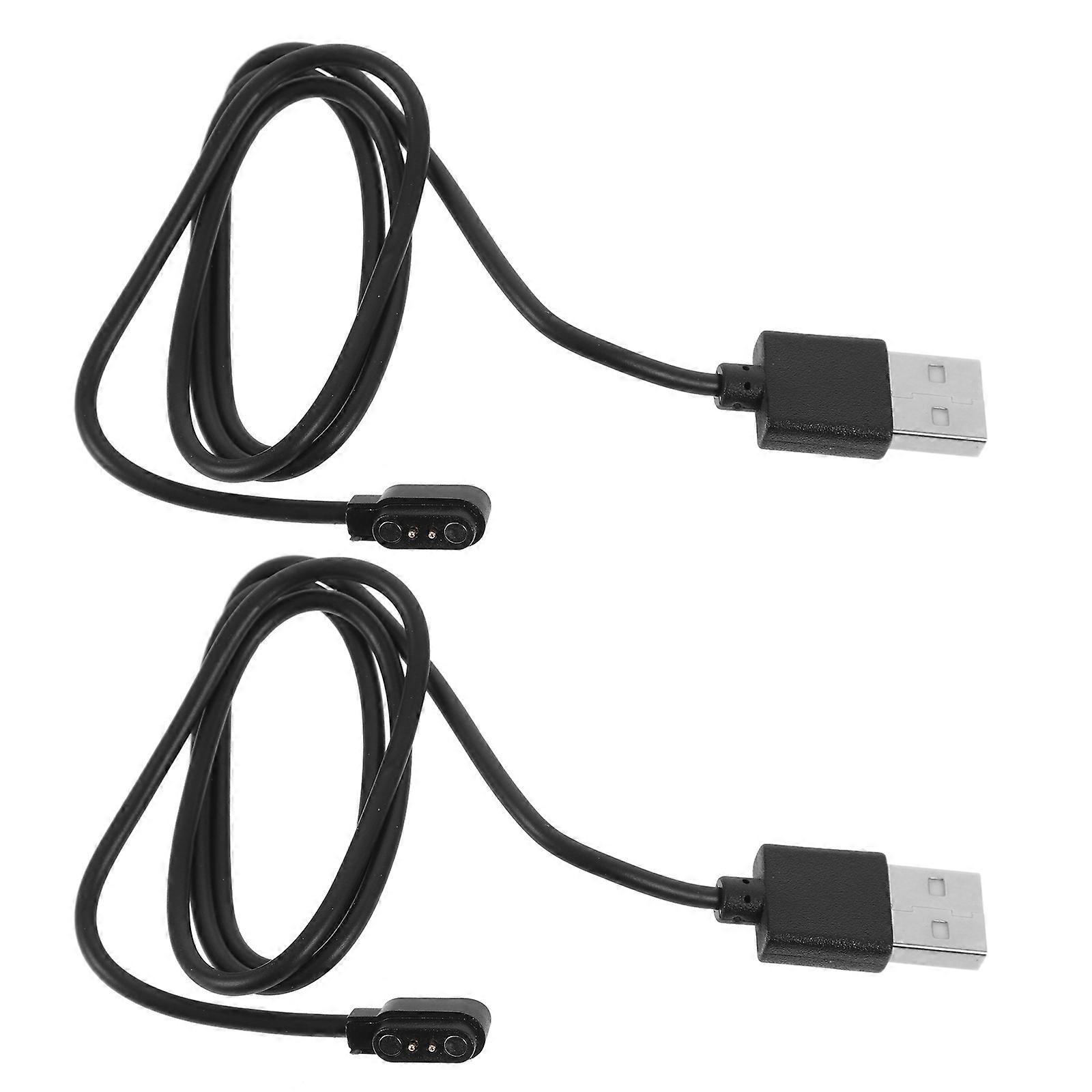 2pcs Magnetic Charging Cable USB Charging Cable USB Magnetic Cable For Smartwatch