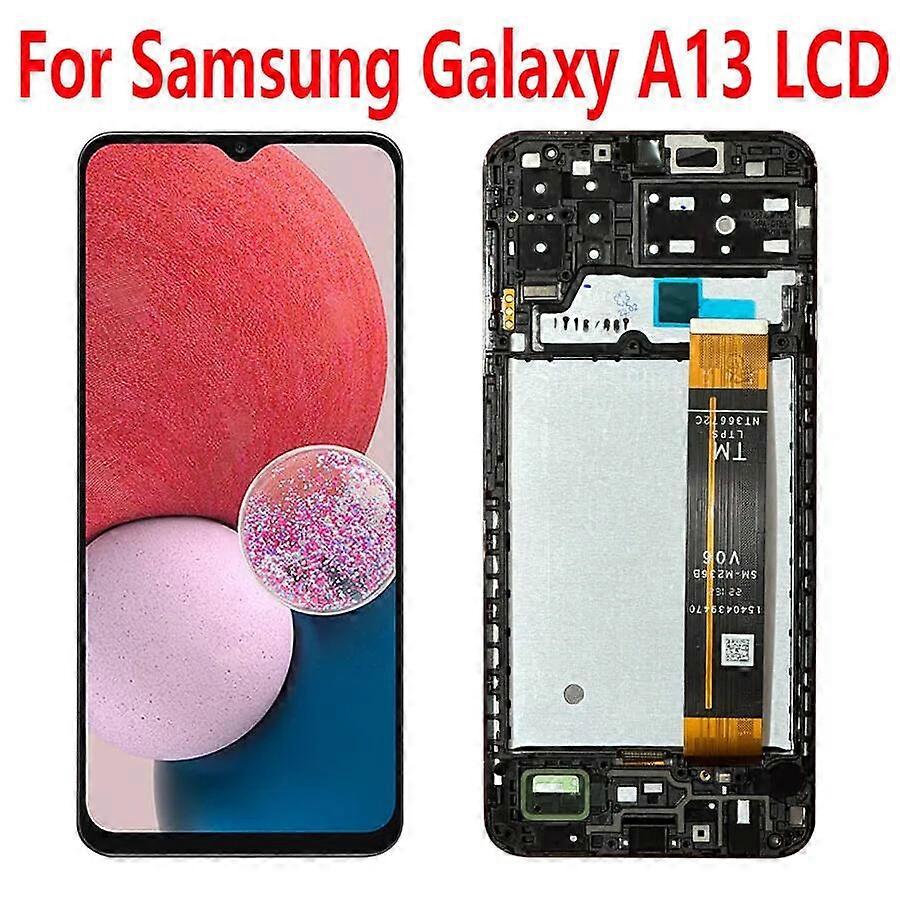 Tib 6.6" For Samsung Galaxy A13 Lcd Display Touch Screen Digitizer Assembly Replacement For Samsung A135 A136 A137 Lcd With Frame