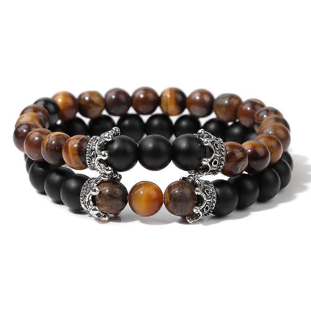 Bracelet-Crown Stone Set-Retro Charm