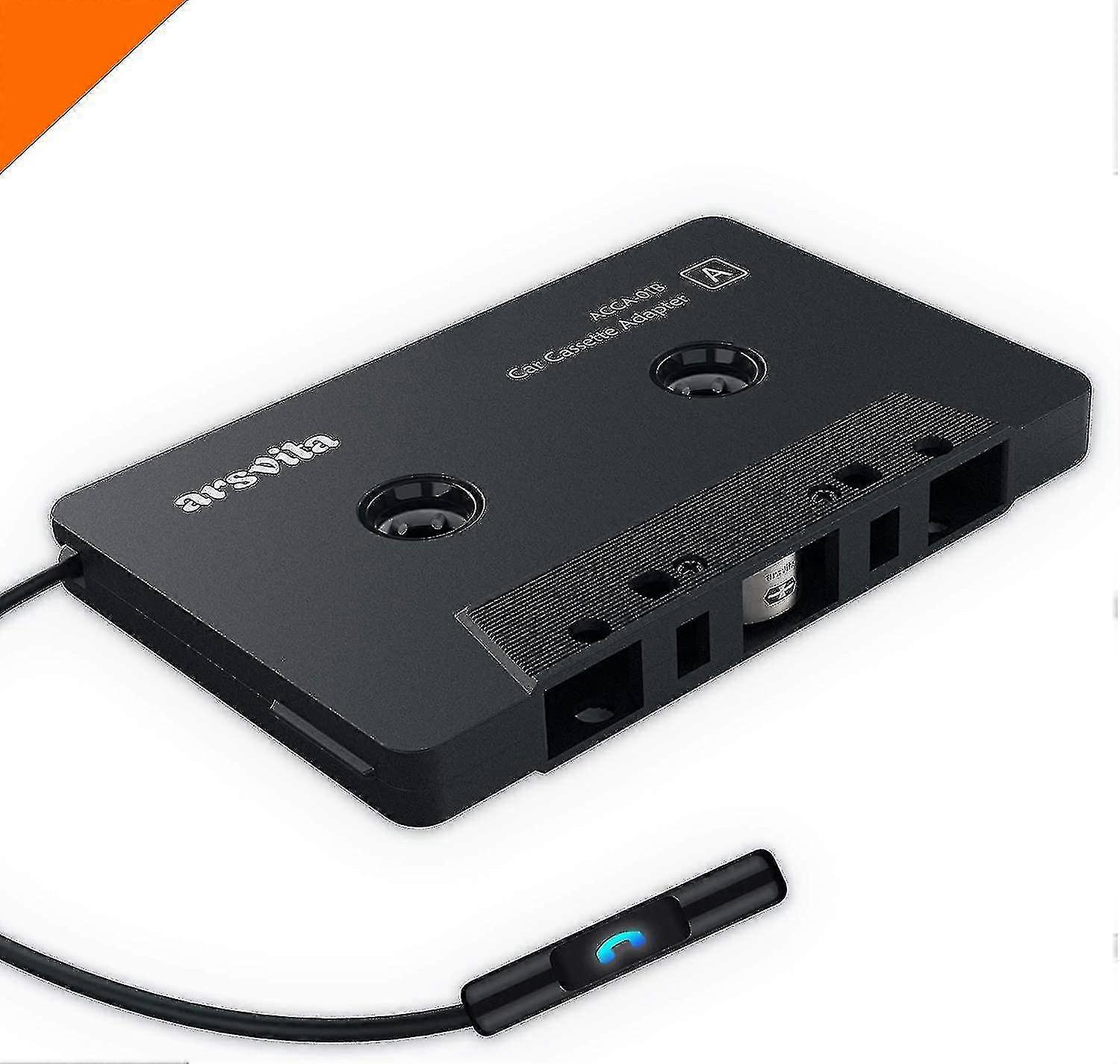 Car Audio Bluetooth Cassette Receiver, Tape Player Bluetooth 5.0 Cassette Aux Adapter