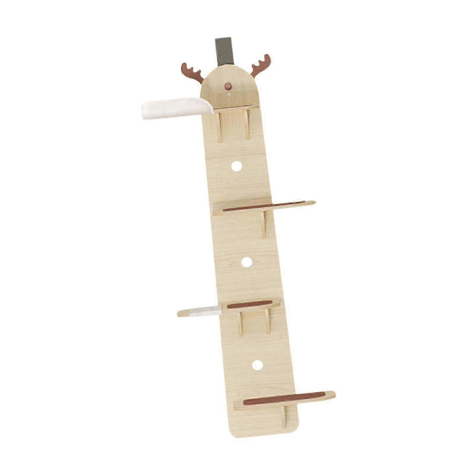 4 Level Door Hanging Cat Climber Wood Sturdy Door Mounted Vertical Cat Tree