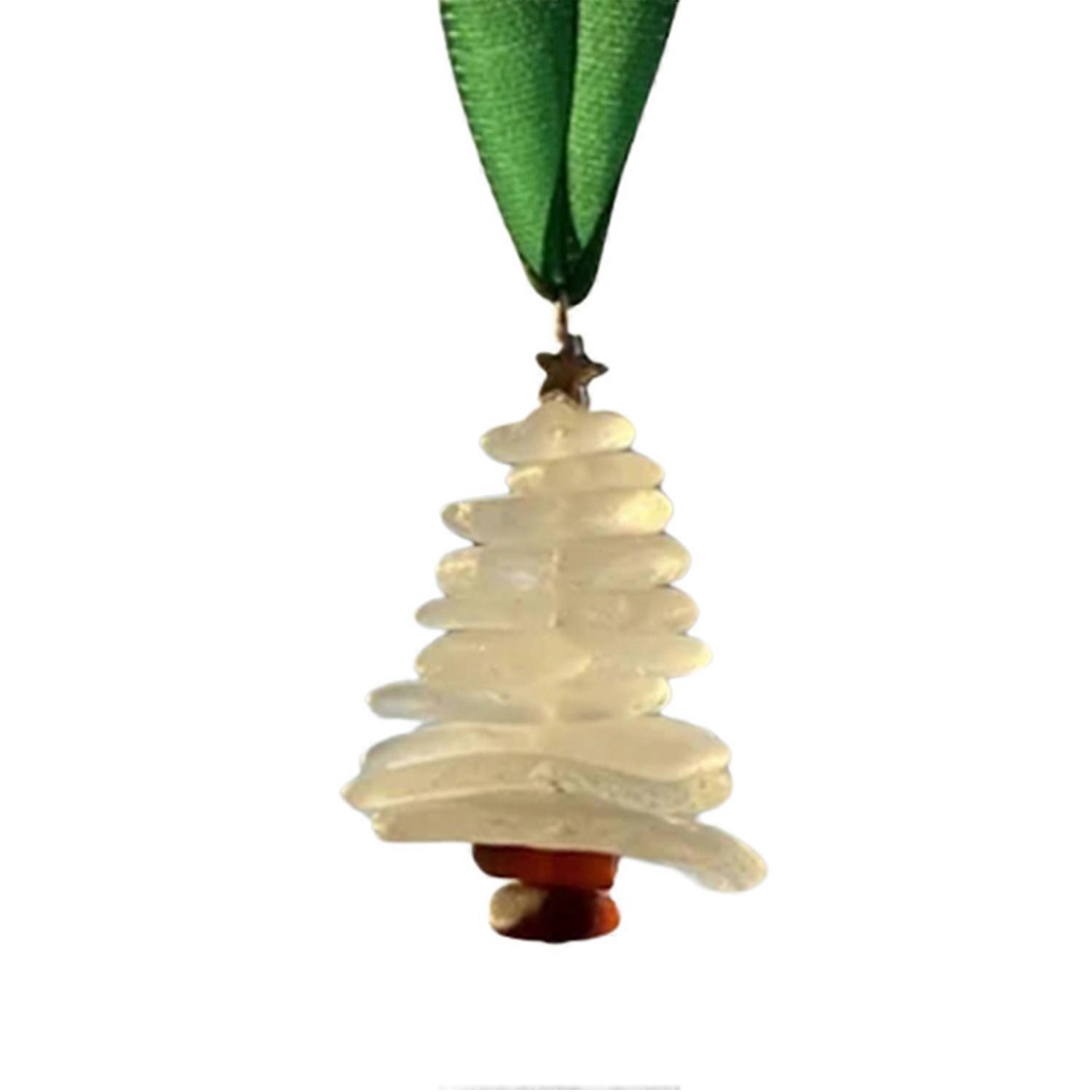 Christmas Tree Ornament Sturdy Long Lifespan Lovely Delicate Design Sea Glass Handmade Ocean