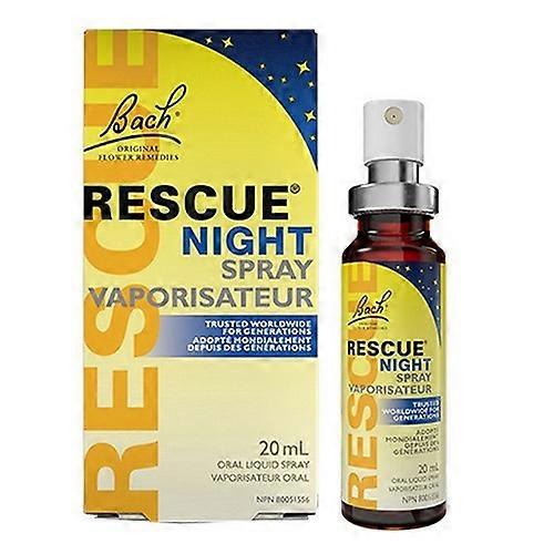 Rescue Night Spray Vaporisateur，20 毫升，巴赫（3 件装）