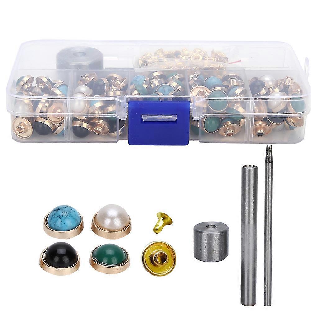 Väri niitit DIY materiaalit Set Nahkatuotteet Kengät Hatut Vaatteet Hartsitarvikkeet 10mm