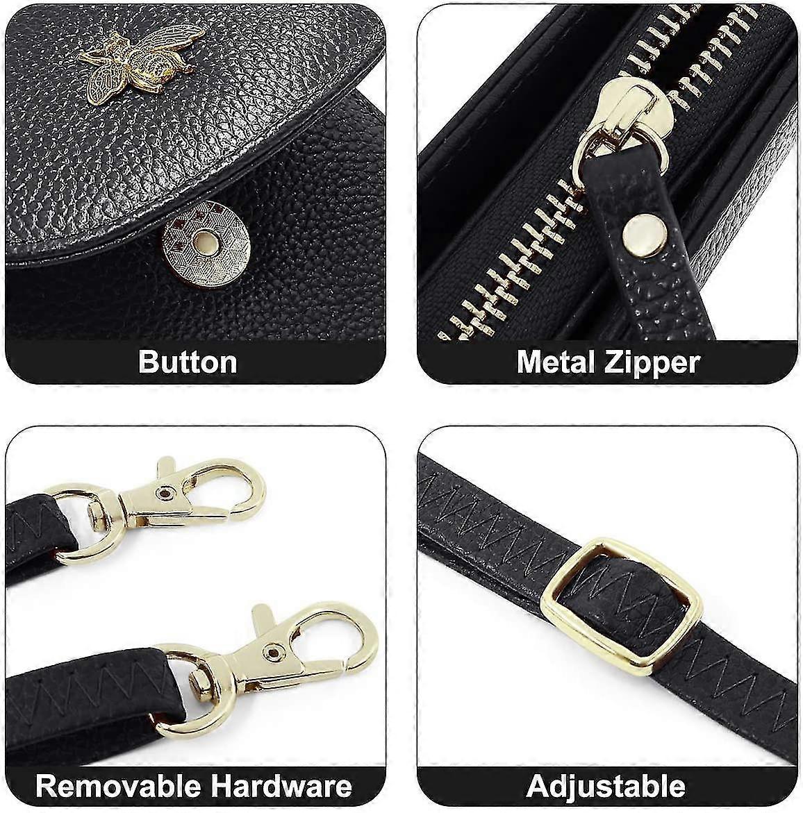 حقيبة هاتف كروسبودي متعددة المقصورة محفظة الهاتف مع حزام الكتف