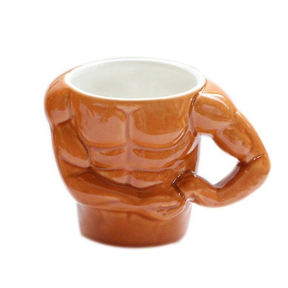 2025,Creative Macho Muscle Mug funny Ceramic Tea Water Coffee Cup