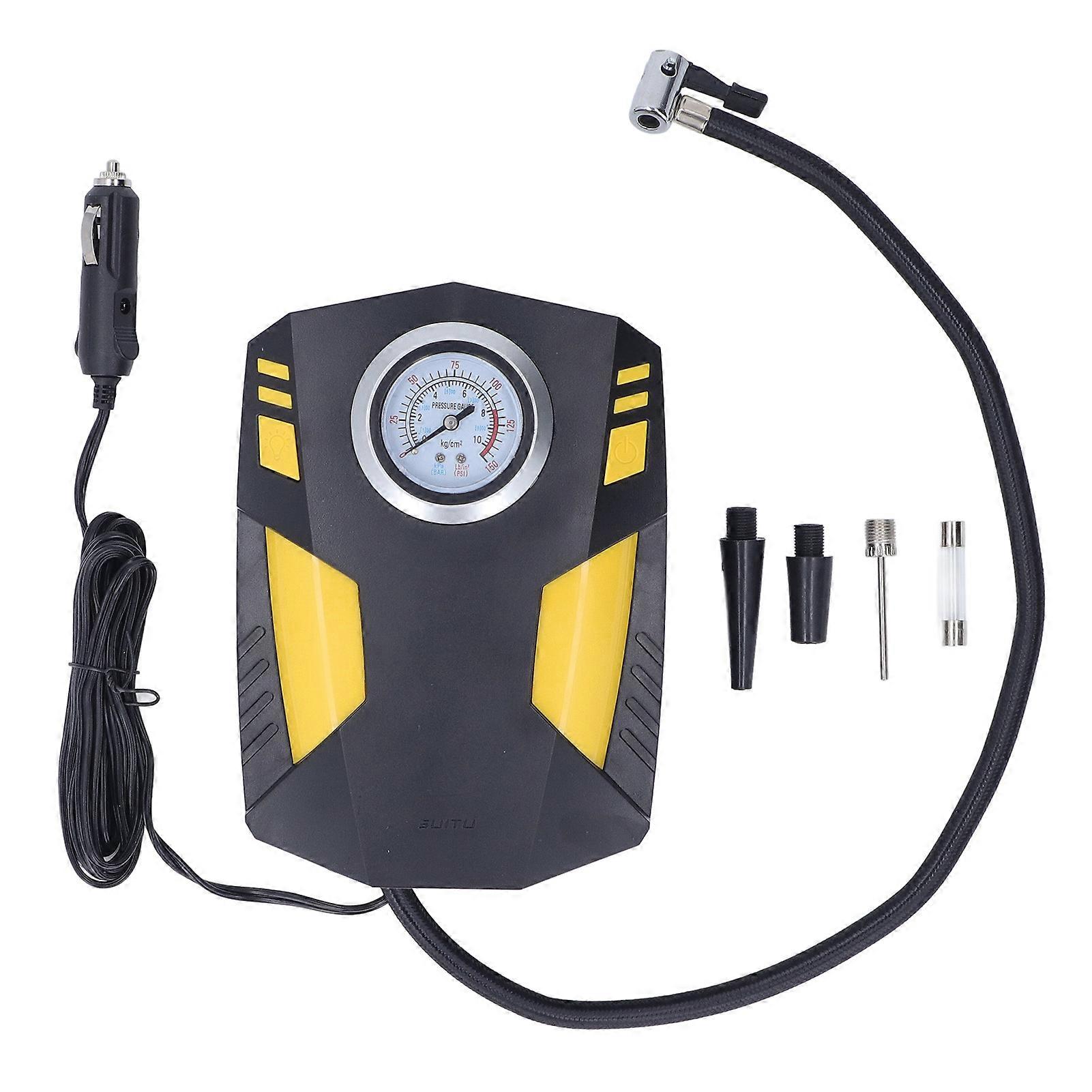 DC12V Digital Tire Inflator Compressor Multifunctional Portable Electric Auto Shut Off Inflatable Tire Pump for Vehicle