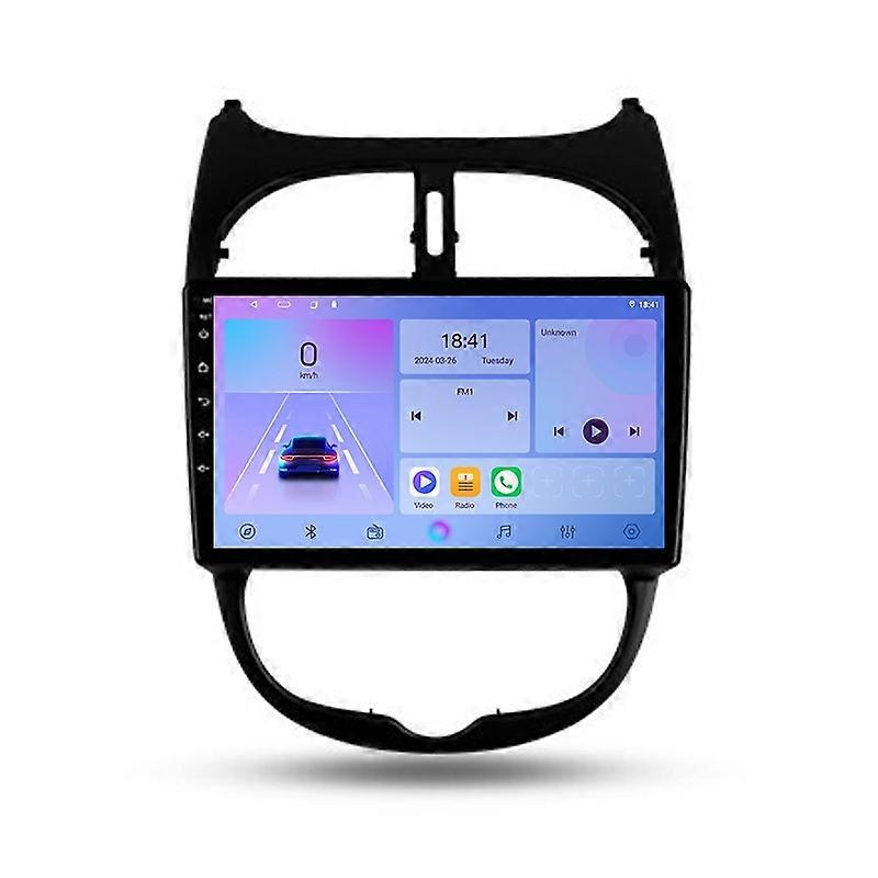 For Peugeot 206 1998 - 2012 Multimedia Radio Android Navigation GPS Player Stereo Carplay
