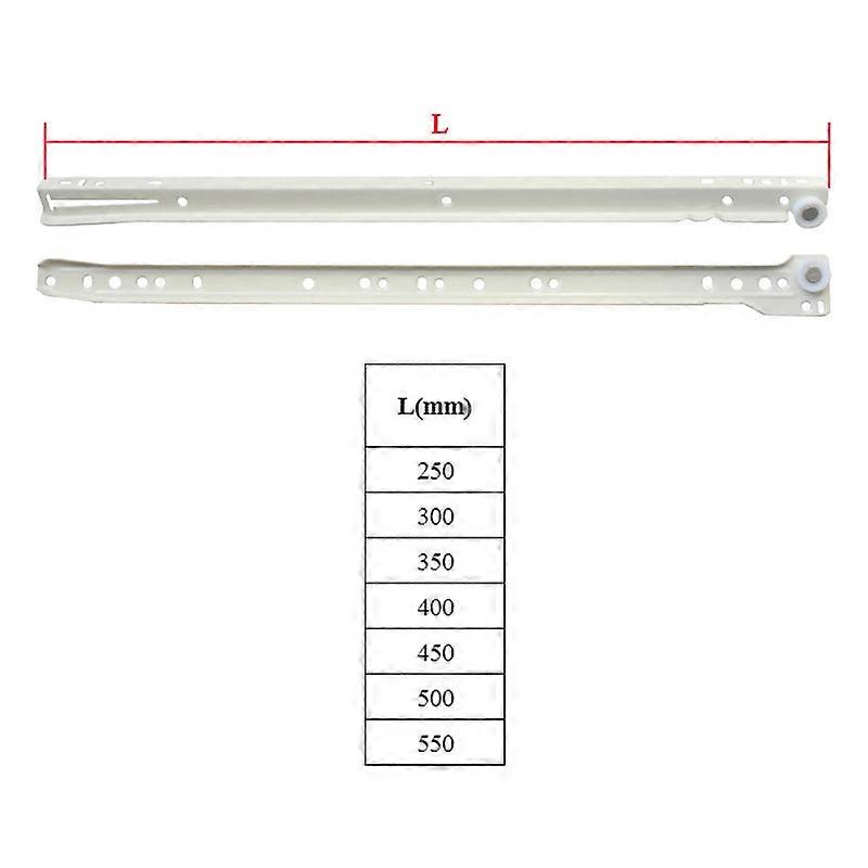 Drawer Slide Rail One Set Steel Bottom Side Mount Wheel Slide Track Set