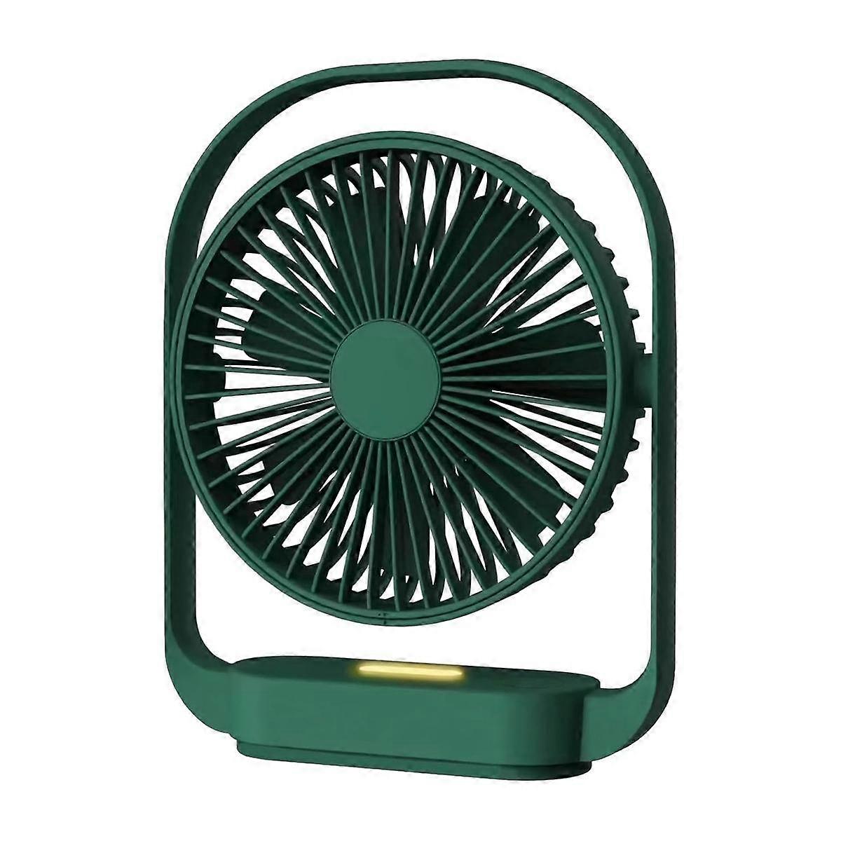 Desk Fan,Small Fan Quiet, USB Fan with Night Light, Table Fan Electric Rechargeable Desktop Fan for