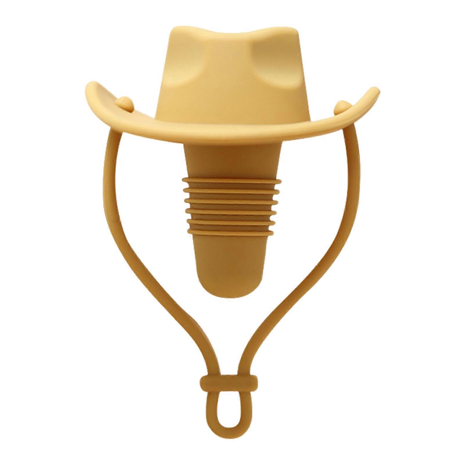 Wine Stopper Cowboy Silicone Bottle Cork Leak-Proof Shelf Display Bottle Stopper Mexican Themed Wine Cork Gift for Wine Lovers