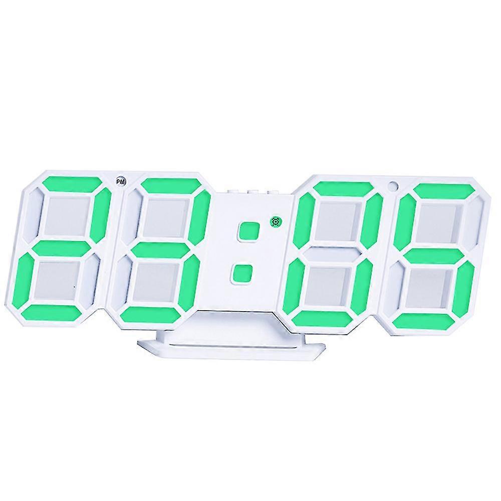 3d Digital Alarm Clock,wall Led Number Time Clock With 3 Auto Adjust Brightness Levels,led Electronic Clock With Snooze Function,modern Night Light Cl