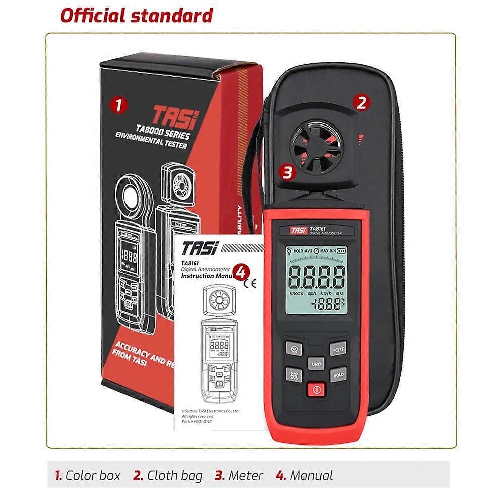 Digital Anemometer High Precision Handheld Anemograph Wind Velocity Indicator Air Velocity Air Temperature Measurement