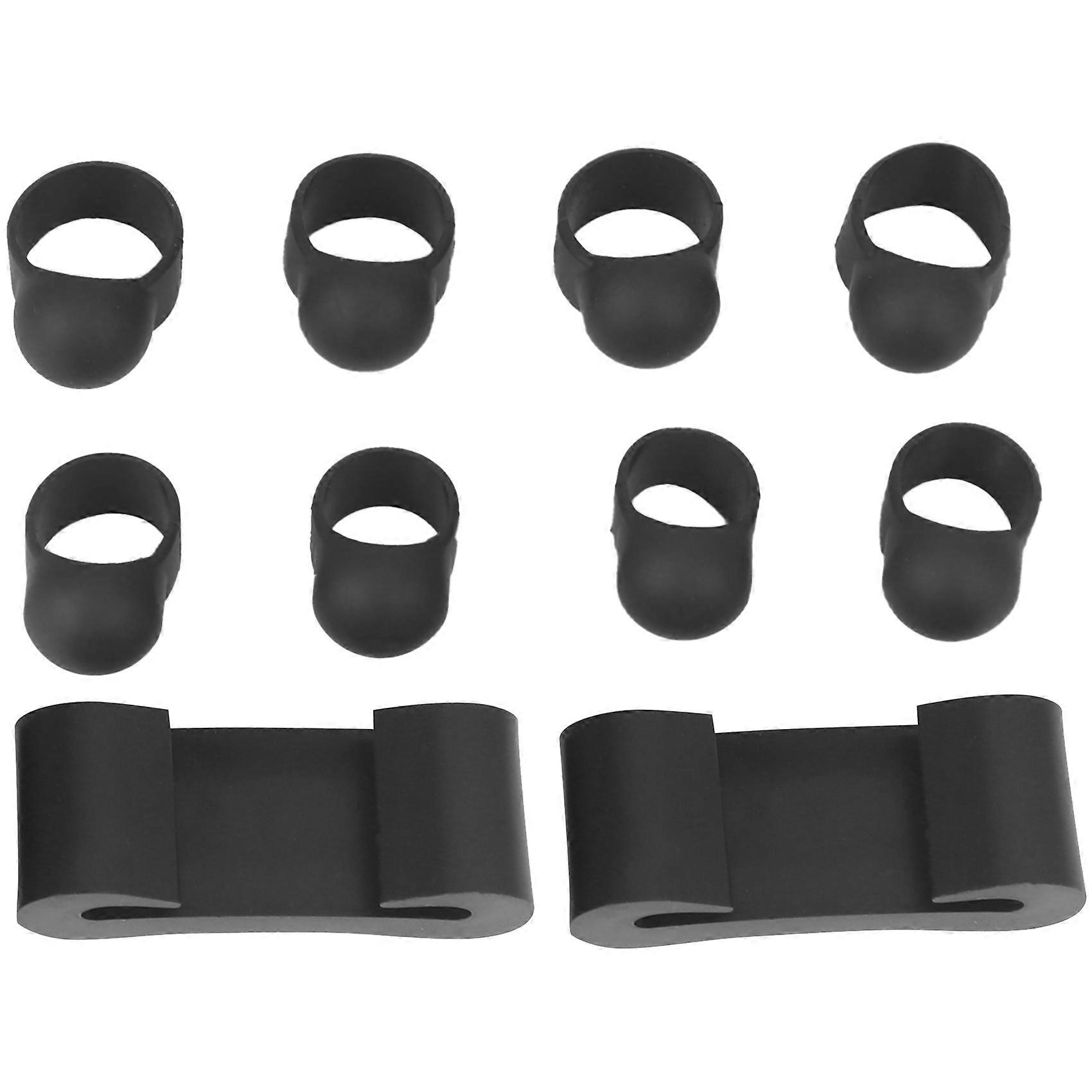 8Pcs Steel Tongue Drum Finger Sleeves,Silicone Knocking Finger Picks Cover for Tongue Drum,Drumstic
