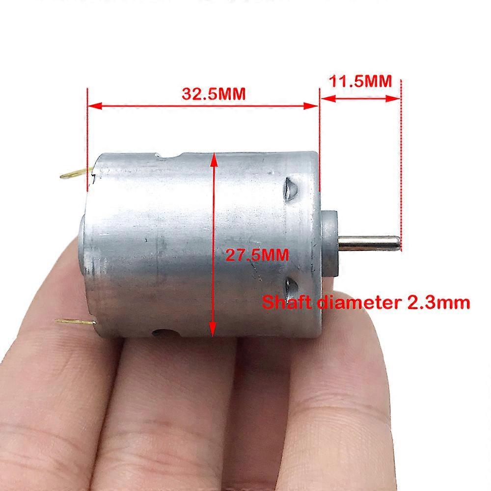 Moteur RS-365SH-2080 DC 12V-20V Haute Vitesse 19400 RPM – Idéal Pour Sèche-Cheveux, Ventilateur Chaleur, Projets DIY