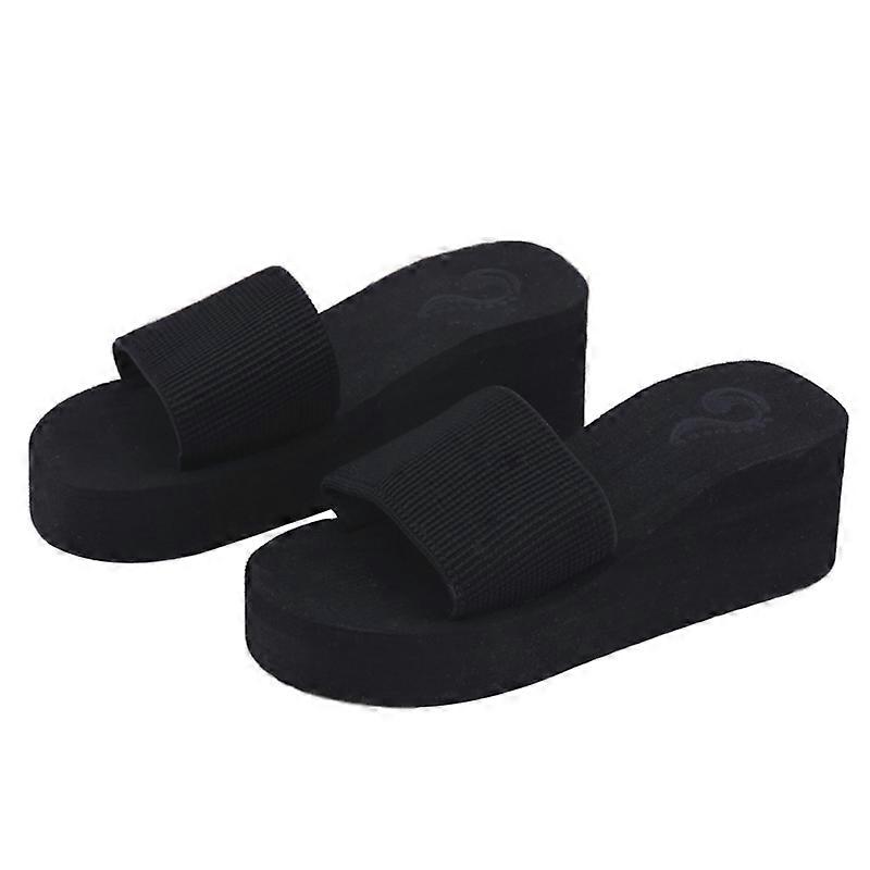 Summer Soft Women Wedge Sandals Thong Flip Flops Flat Platform