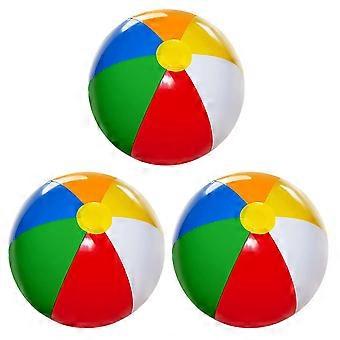 3 Pack Kids Inflatable Beach Ball Pool Game, Summer Outdoor Activities