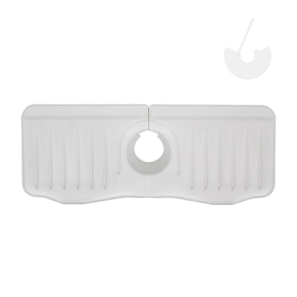 Silicone Draining Mat Kitchen Sink Splash Guard Fast Drying Sink Tray, Faucet Mat Splash Guard for Kitchen Bathroom