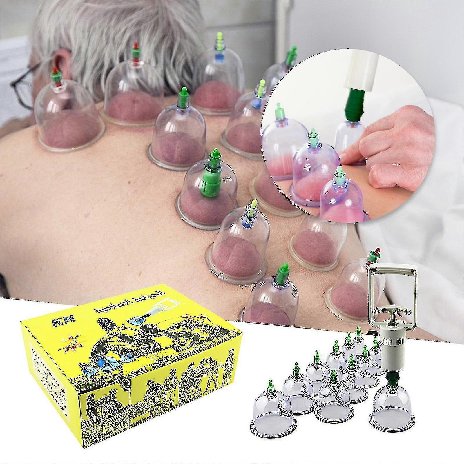 Cupping Set Professional Chinese Acupoint Cupping Massage Set 12 Cups