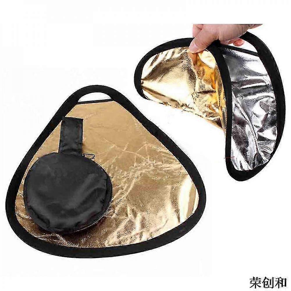 Flash reflectors 2 in 1 30cm mini handheld reflector portable folding photograph reflector with bag