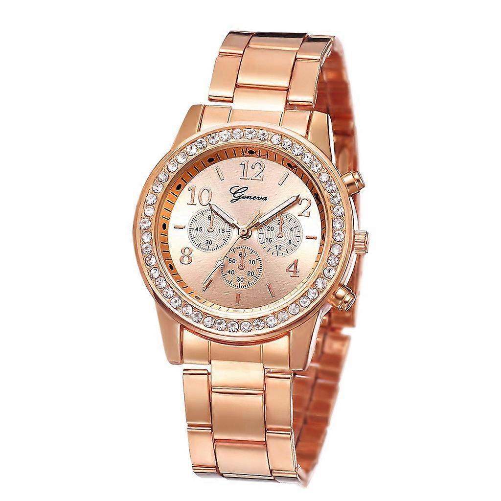 Women's watch set rose gold
