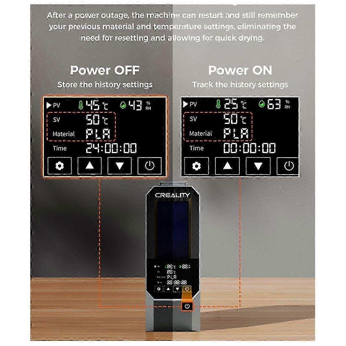 Exquisite Filament Dryer 3D Printer Consumables Moisture-Proof Drying Box Temperature Adjustable for Various