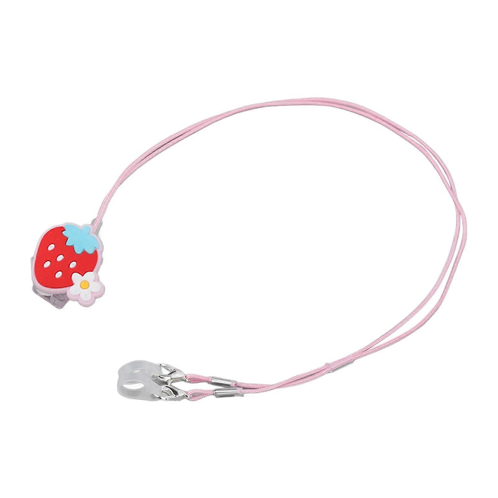 Hearing Aid Holder Strawberry Pattern Prevent Lost Hearing Aid Clips for Kids Elderly