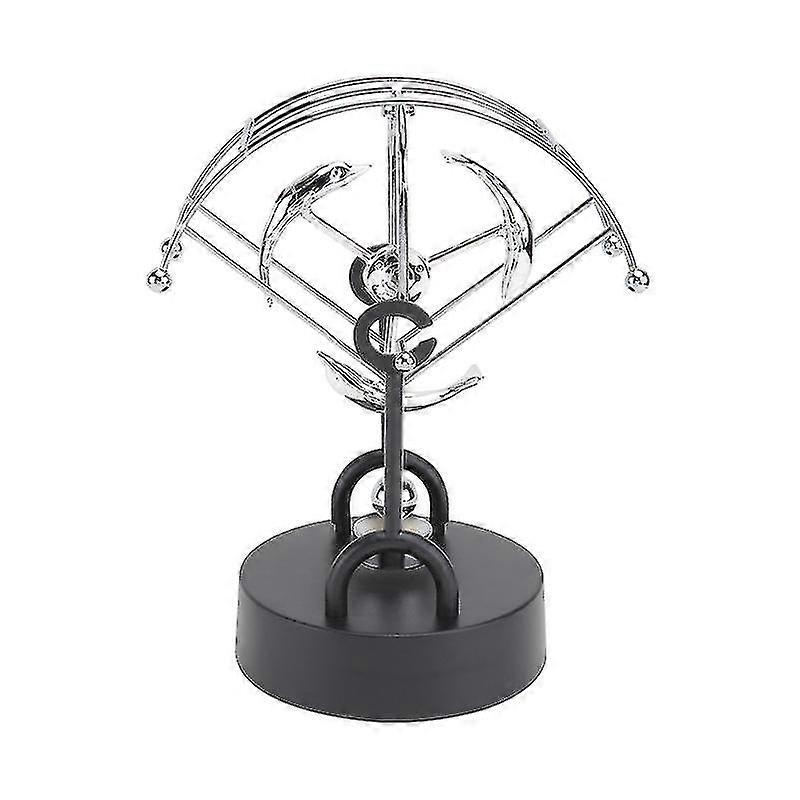 1pc Perpetual Motion Toy Desktop Motion Toy Science Toy Home Ornament (silver)