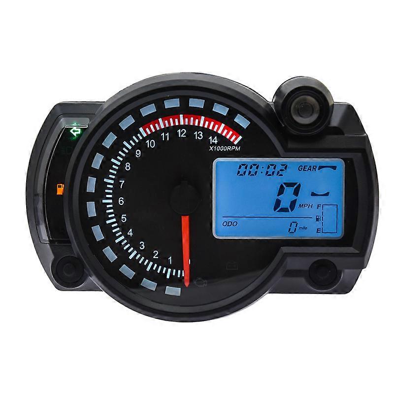 Universal KOSO LCD Digital Speedometer Motorcycle 7 Colors Dashboard RX2N Odometer Meter Instrument Adjustable MAX 299KM/H~24564