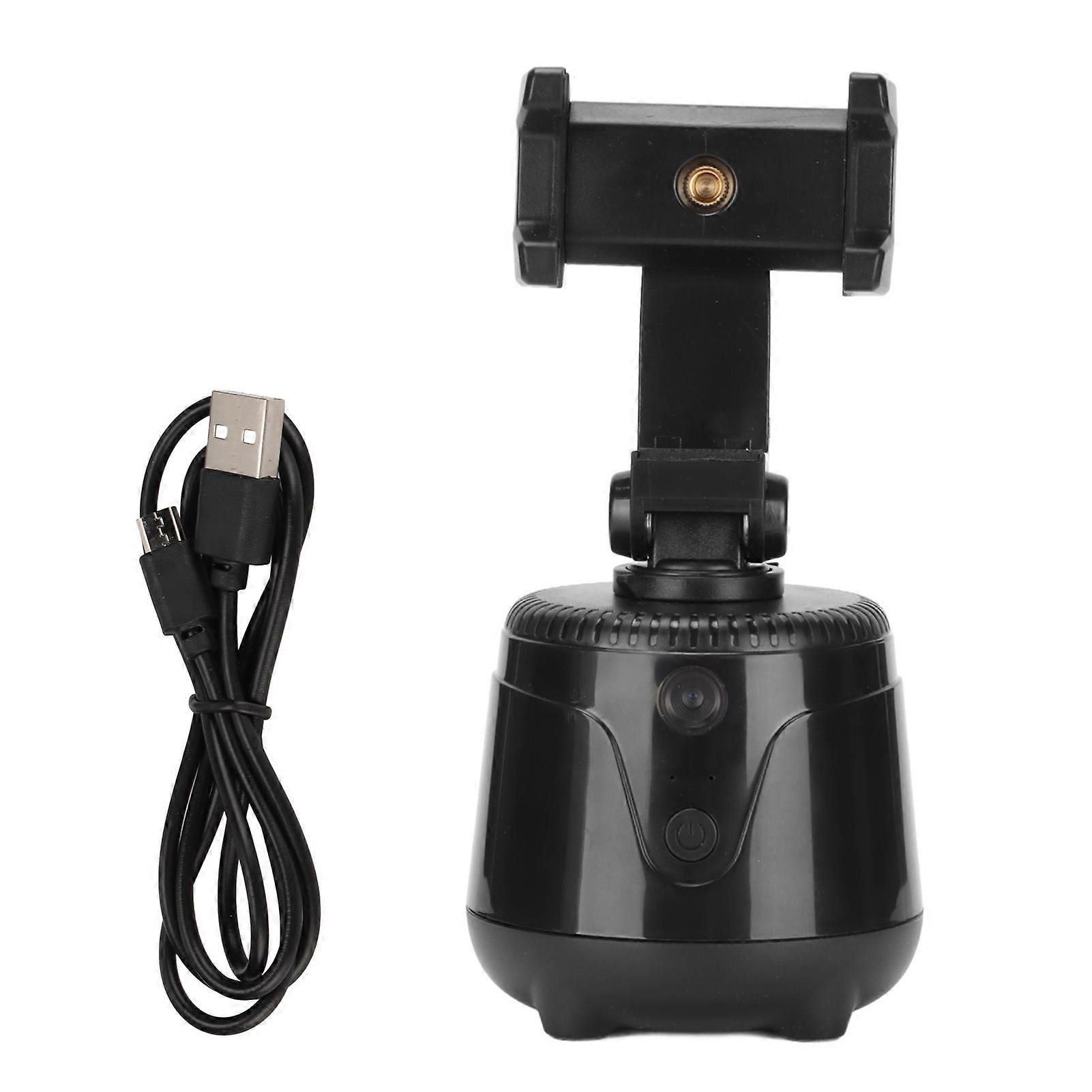 360 Tracking Phone Holder Face Tracking 360 Degrees Rotation AI Composition 360 Selfie Stand for Selfie