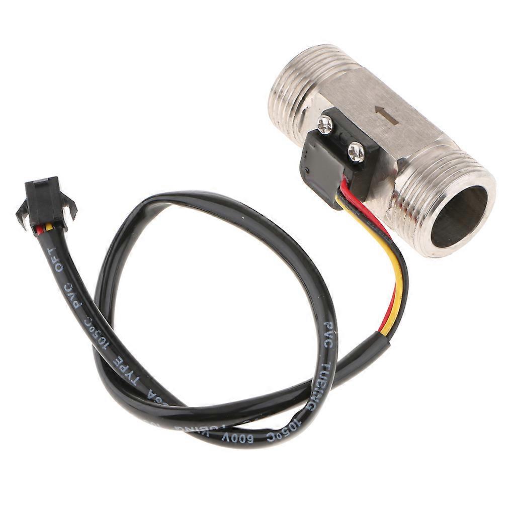 G3/4" Hall Liquid Water  Sensor Switch Flowmeter Meter Counter 2-45L/min