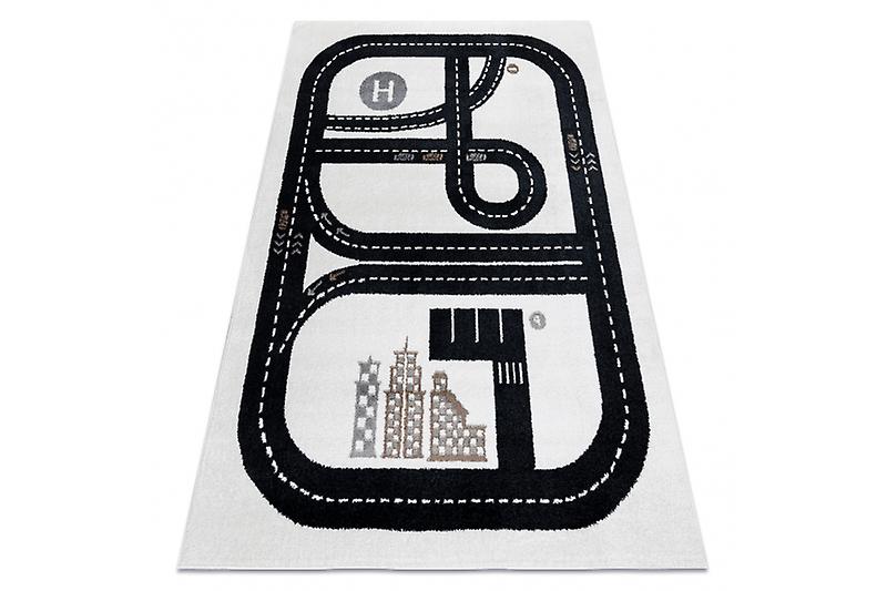 Carpet FUN Track for children, street, town cream
