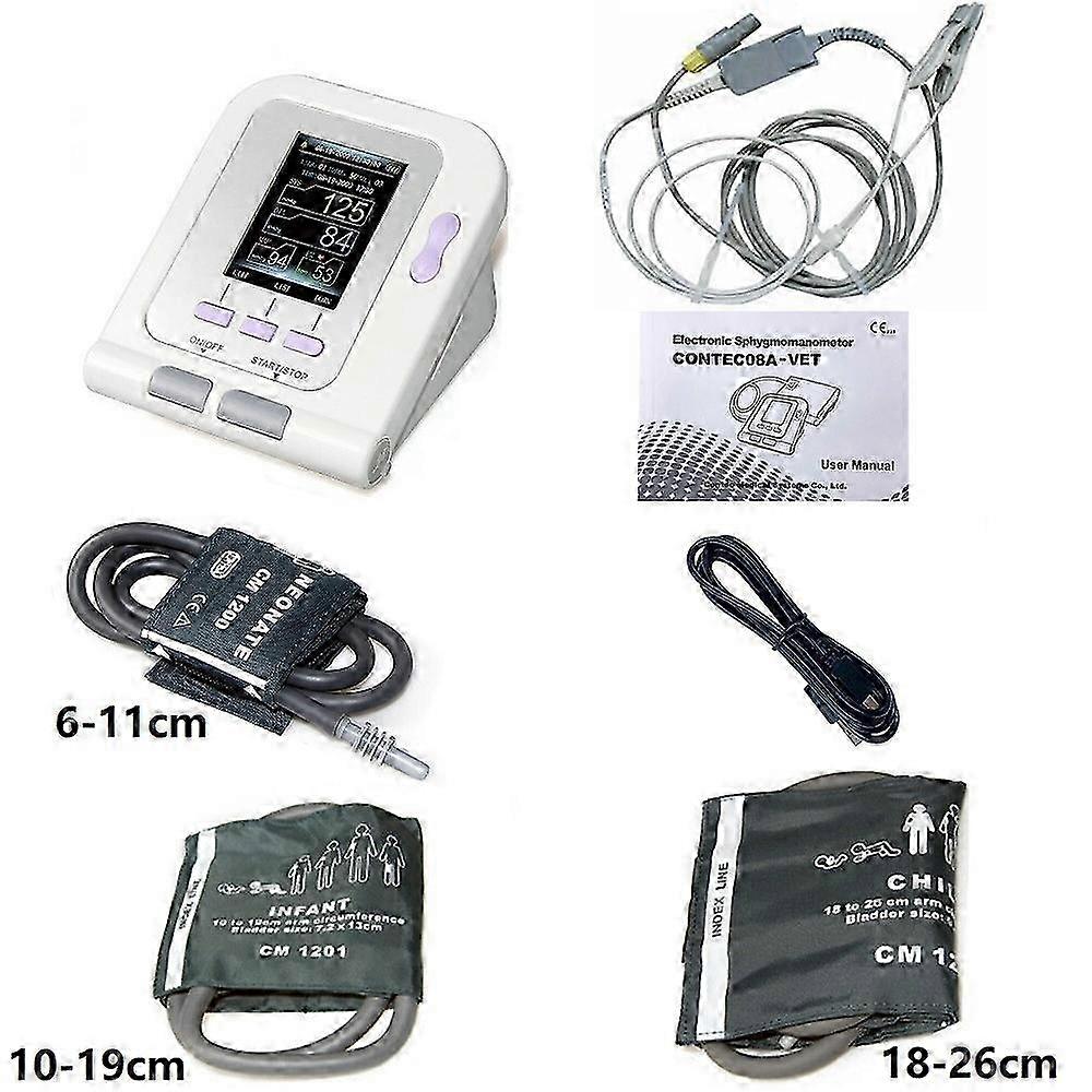 08a Vet Animal Blood Pressure Detector Can Be Equipped With Blood Oxygen Function Probe And Cuff Of Various Sizes