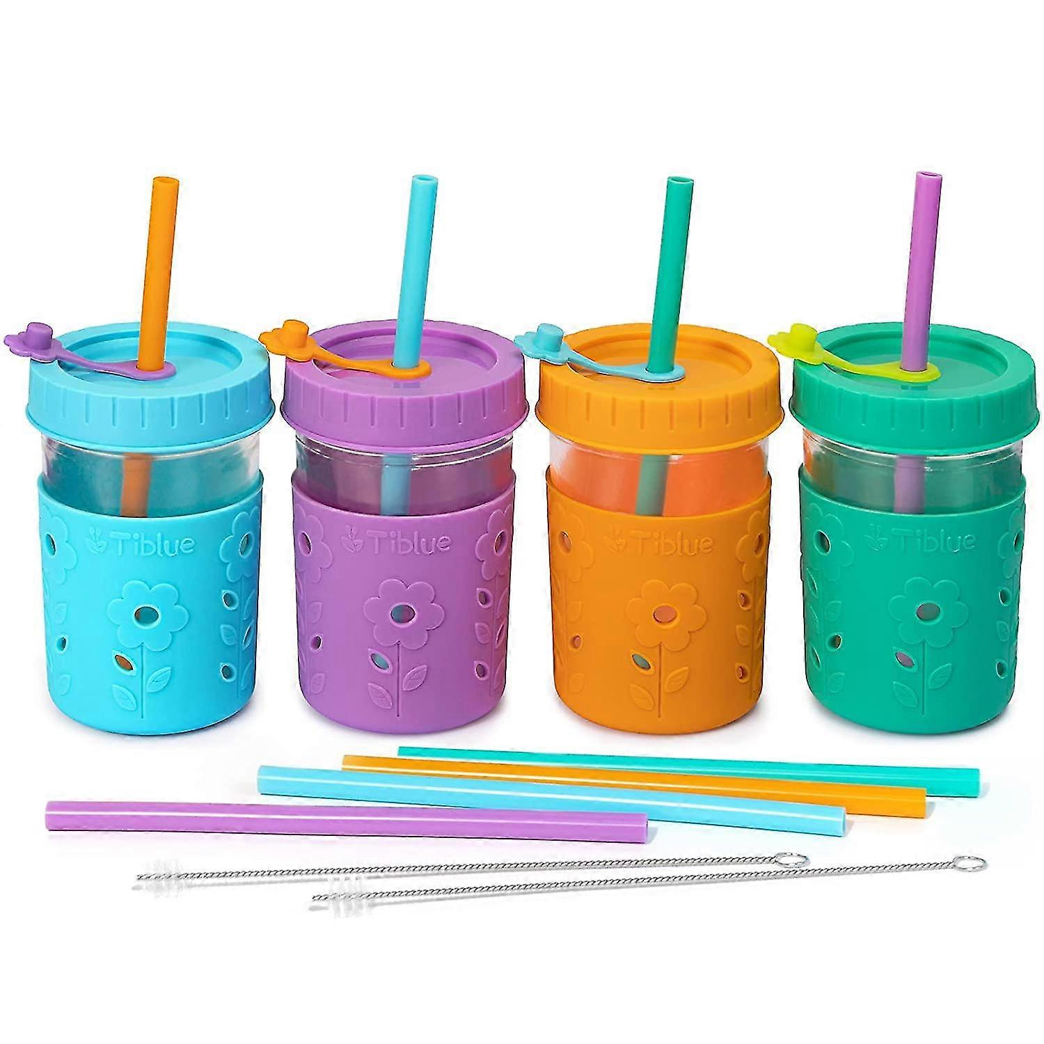 Kids And Toddler Cups - Spill Proof Smoothie Snack Cups With Leak Proof Regular