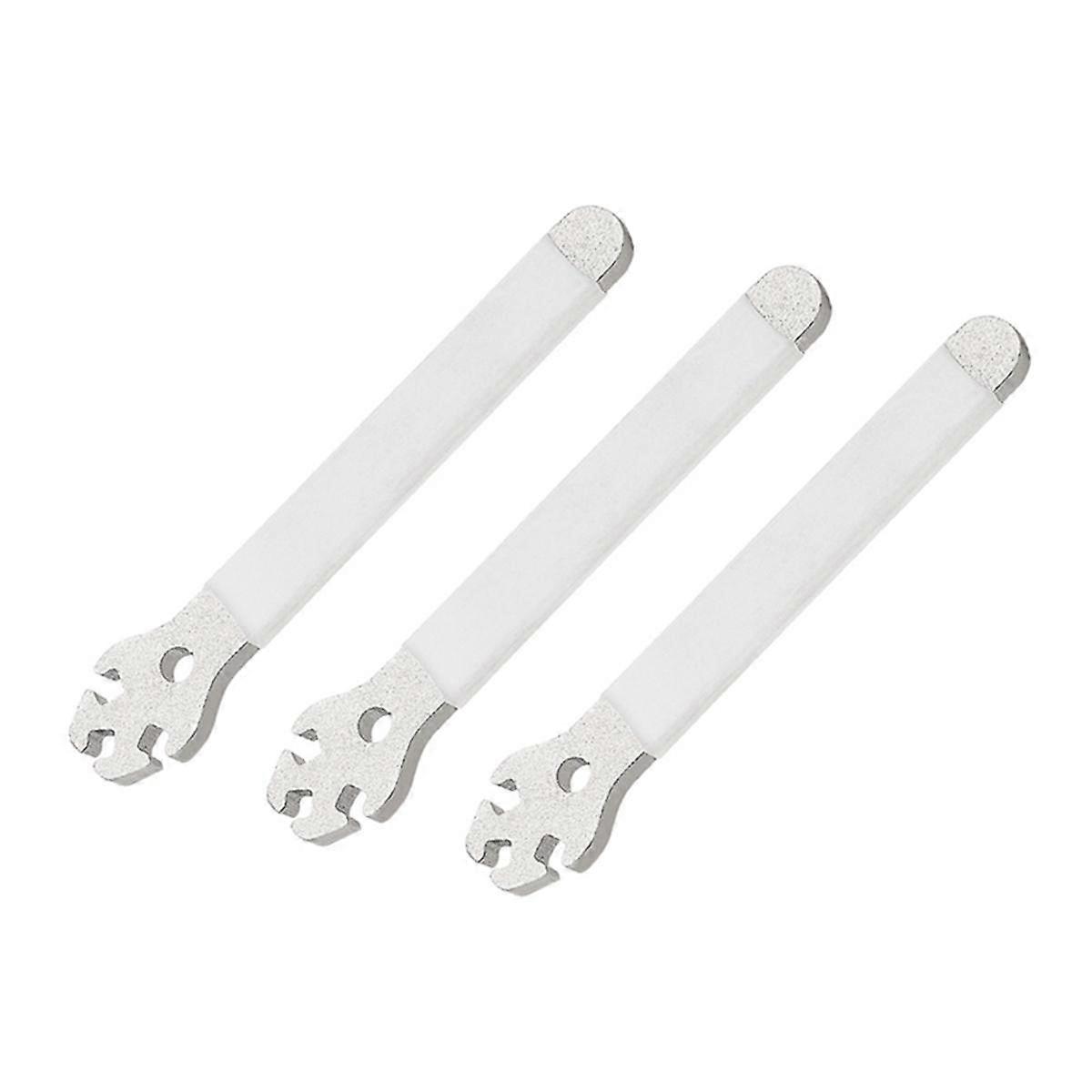 3Pcs Bike Spoke Wrench Adjustment Corrector Installation of Steel Spoke Cap Tool