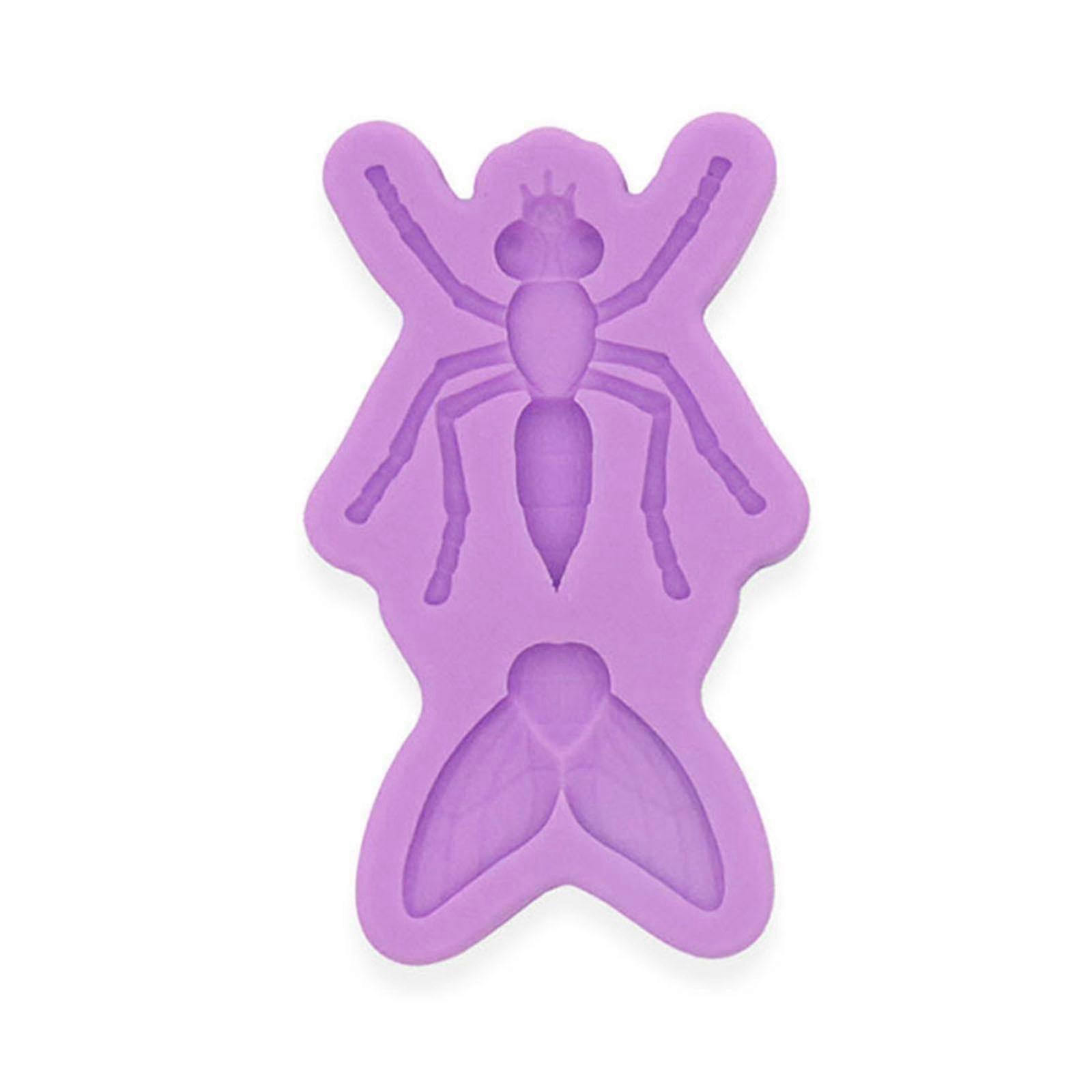 素敵な3Dハエシリコンモールドダイソープ金型カップケーキケーキトッパー装飾用