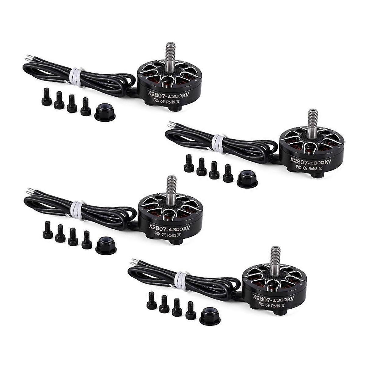 4 stuks borstelloze motor X2807 1300KV 2-6S 4 mm lagerasmotor voor RC FPV Racing Drone Multicopter