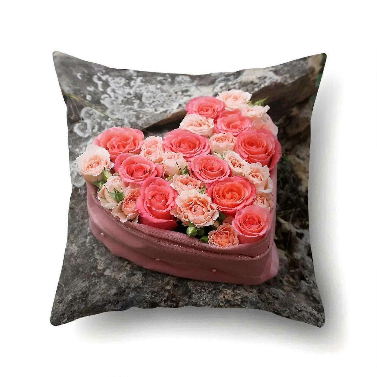 Peach Crisp Pillowcase Office  Lumbar  Sofa Design 1997