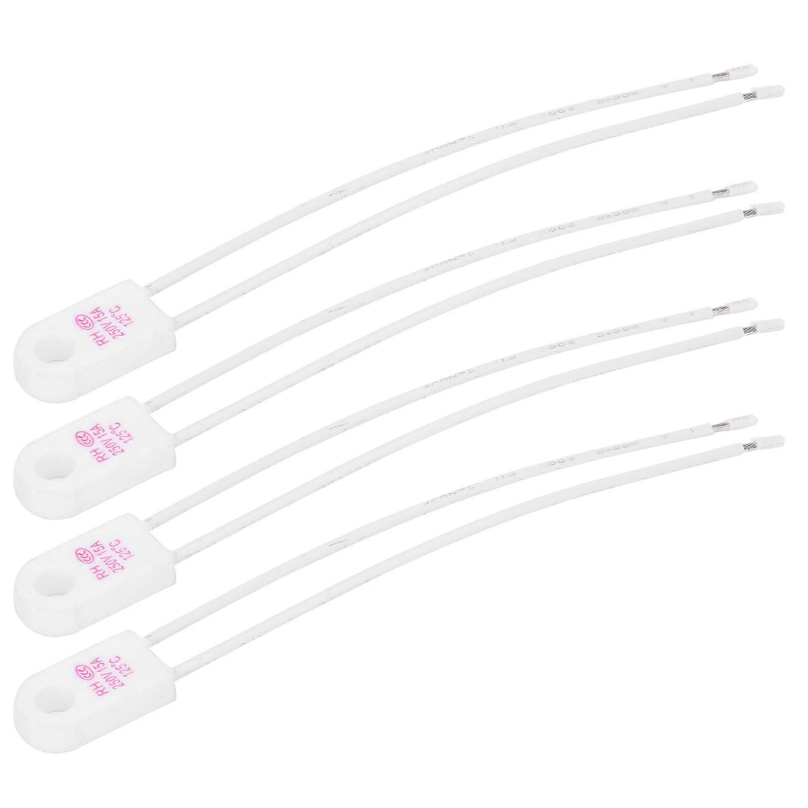 Ceramic Thermal Fuse - 4pcs Square Temperature Protection for Electric Circuits