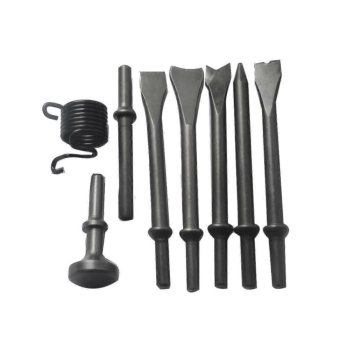 8pc Air Chisel Head Set Pneumatic Chisel Air Hammer Punch Chipping Tool Pneumatic Chisel Air Hamme