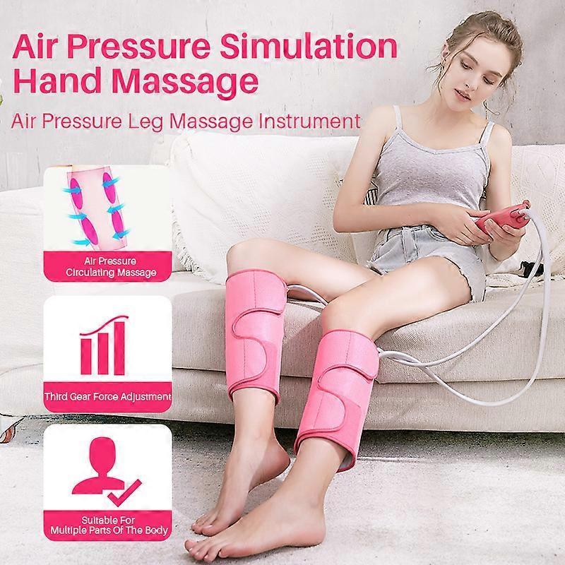 Jinkairui Leg Air Compression Massager Vibration Infrared Therapy for Circulation Relaxation Foot Calf with Handheld Controller