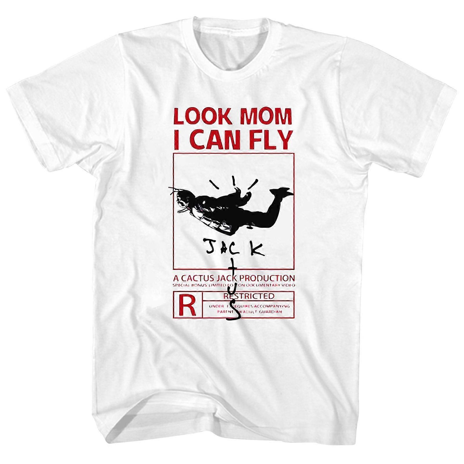 Look Mom I Can Fly Biele tričko