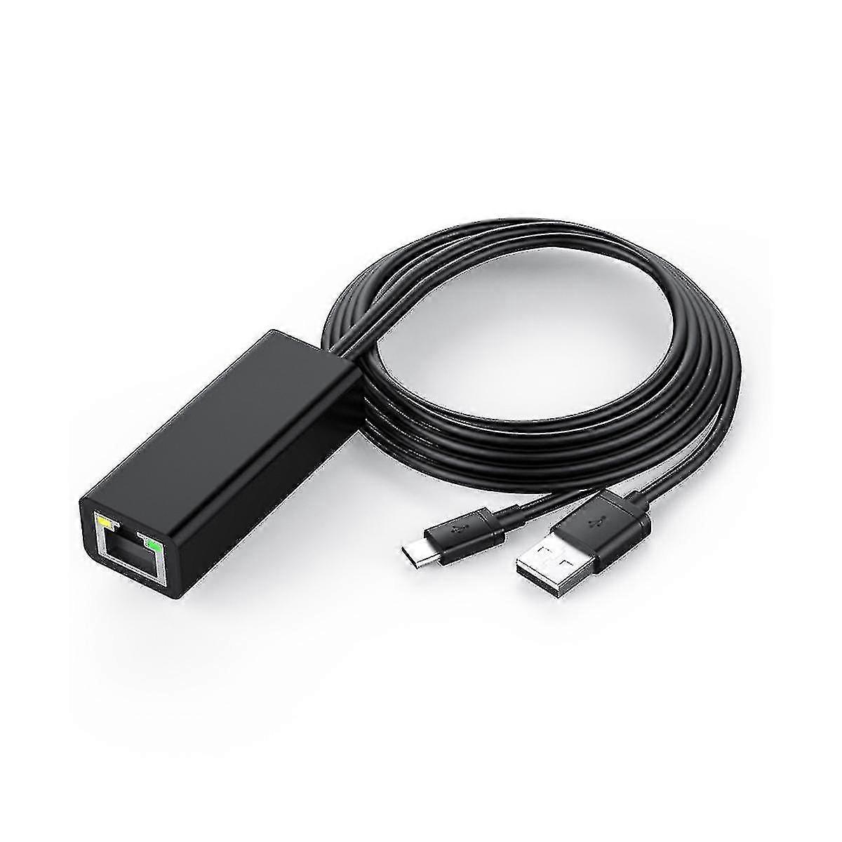 Adapter Ethernet TV Tv 4K Stick USB-C do Rj45 Lan Network Adapter z zasilającym USB 2.0 dla Powe