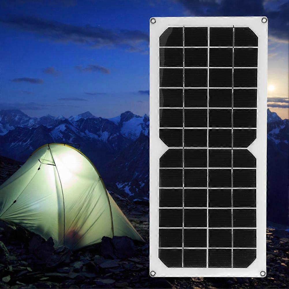 Vattentät 10W 12V flexibel monokristallin solpanel för utomhusbruk