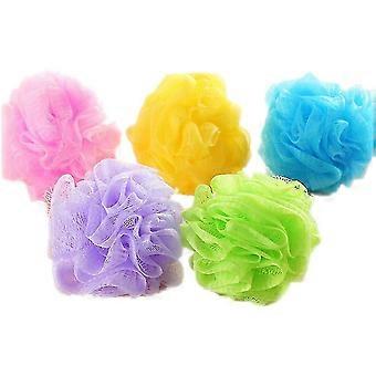 Trixes Pack Of 5 Body Scrubbers Easy Soap Lather In Assorted Colours-c